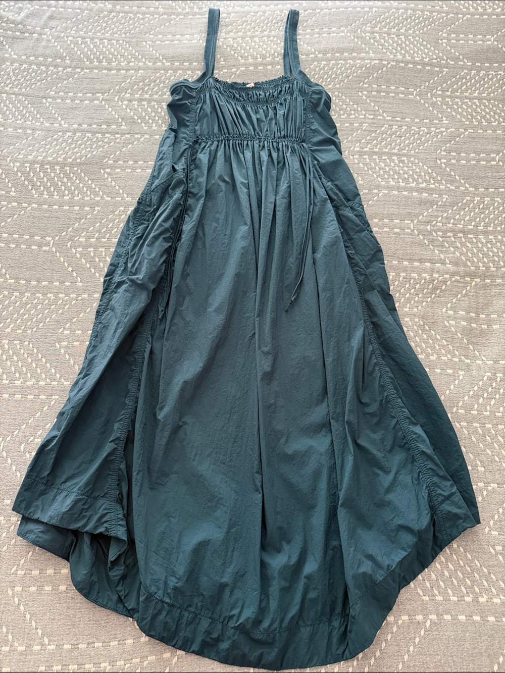 Anthropologie Daily Practice Utility Midi Dress Teal Dress Size XS - Picture 3 of 4